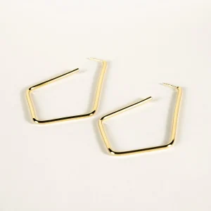 SarahBijoux Diamond Gold Vermeil Hoops
