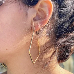 SarahBijoux Diamond Gold Vermeil Hoops