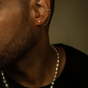 SarahBijoux Ear Cuff With Chain