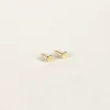 SarahBijoux Flower Gold Vermeil Studs