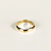 SarahBijoux Half Round Square Gold Ring