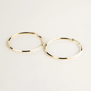 SarahBijoux Large cape gold vermeil hoops