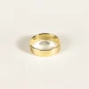 SarahBijoux Large Flat Gold Ring