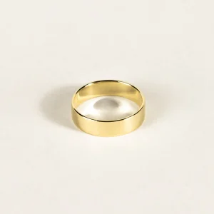 SarahBijoux Large Flat Gold Ring