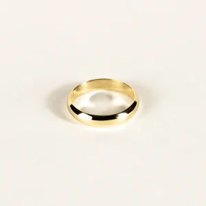 SarahBijoux Large Half Round Gold Ring
