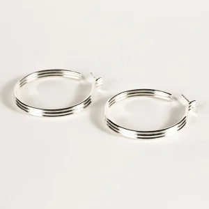 SarahBijoux Large Triplet Hoops