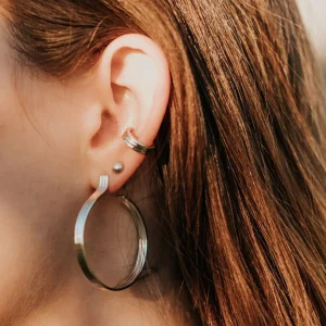 SarahBijoux Large Triplet Hoops