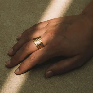 SarahBijoux Lava Gold RIng