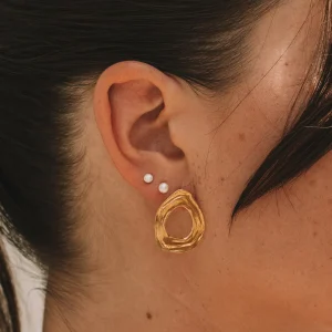 SarahBijoux Lava Gold Vermeil Earrings