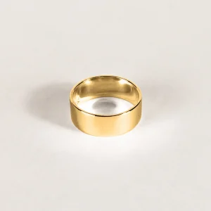 SarahBijoux Massive Flat Gold Ring