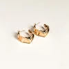 SarahBijoux Medium Crisp Gold Vermeil Hoops