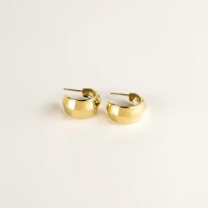 SarahBijoux Medium dune gold vermeil hoops