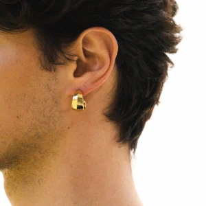 SarahBijoux Medium dune gold vermeil hoops