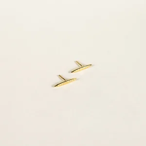 SarahBijoux Orzo Gold Vermeil Studs