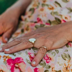 SarahBijoux Oval Gold Ring