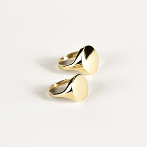 SarahBijoux Oval Gold Ring