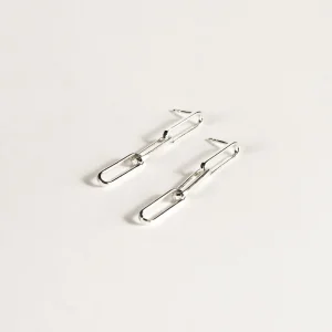 SarahBijoux Paper Clip Chain Earrings
