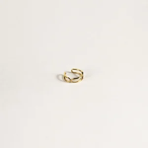 SarahBijoux Paper Clip Gold Vermeil Ear Cuff