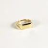 SarahBijoux Rectangular Gold Ring