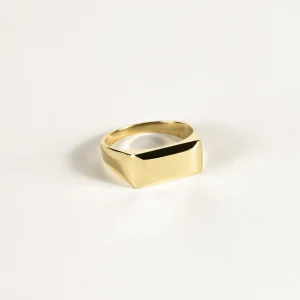 SarahBijoux Rectangular Gold Ring