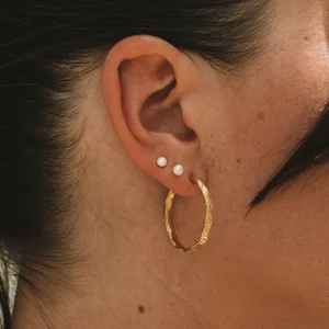 SarahBijoux Reef Gold Vermeil Hoops