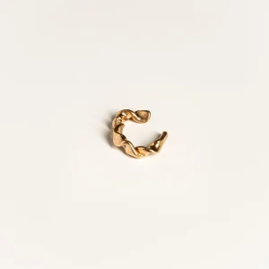 SarahBijoux Ribbon Gold Vermeil Ear Cuff