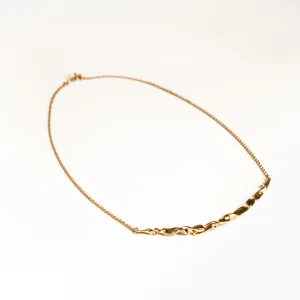 SarahBijoux Ribbon Gold Vermeil Necklace