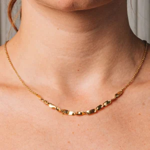 SarahBijoux Ribbon Gold Vermeil Necklace