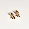 SarahBijoux Small Draped Gold Vermeil Earrings