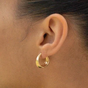 SarahBijoux Small dune gold vermeil hoops