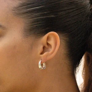 SarahBijoux Small dune hoops