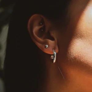 SarahBijoux Small Half Round Hoops