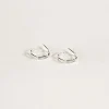 SarahBijoux Small Paper Clip Hoops