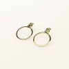 SarahBijoux Small Shell Gold Vermeil Hoops
