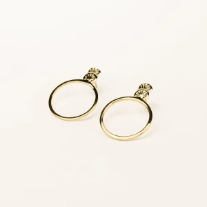 SarahBijoux Small Shell Gold Vermeil Hoops
