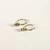 SarahBijoux Small Shell Gold Vermeil Pendant Hoops
