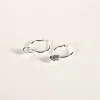 SarahBijoux Small Shell Pendant Hoops