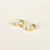 SarahBijoux Small Square Flat Gold Vermeil Hoops