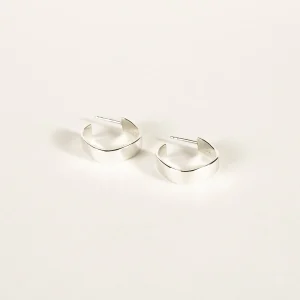 SarahBijoux Small Square Flat Hoops