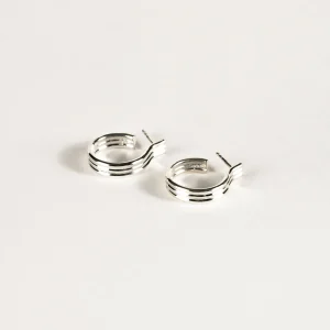 SarahBijoux Small Triplet Hoops