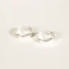 SarahBijoux Square Flat Hoops