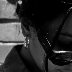 SarahBijoux Square Half Round Hoops