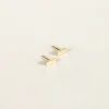 SarahBijoux Stripe Gold Vermeil Studs