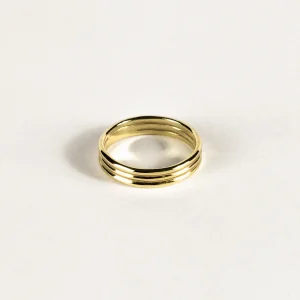 SarahBijoux Triplet Gold Ring